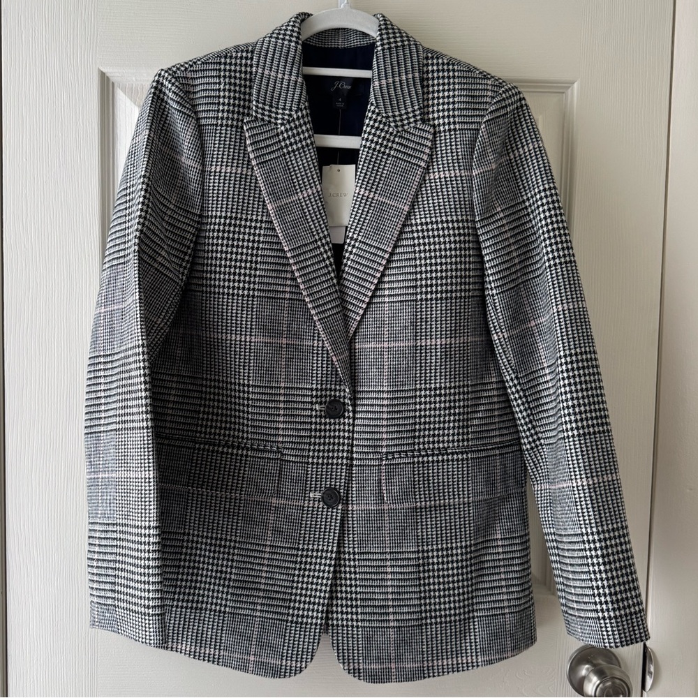 New J.Crew Boyfriend Blazer in Italian Wool, size 4